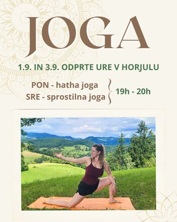 Nova sezona joge v Horjulu Nova sezona joge v Horjulu