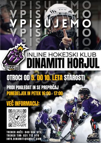 Dinamiti Horjul vabijo nove mlade člane! Dinamiti Horjul vabijo nove mlade člane!