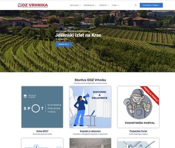 Nova spletna stran OOZ Vrhnika in Podjetniški portal