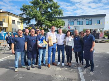 Župan Vrhnike na obisku v pobratenem mestu Gonars na tradicionalni prireditvi Festa d’autunno