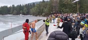 Novoletni »štrbunk« na  Rakitni