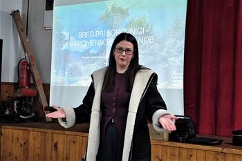 Predavanje o Plečnikovem spomeniku NOB na Bregu