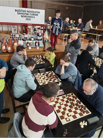 Božično novoletni šahovski turnir Borovnica 2025