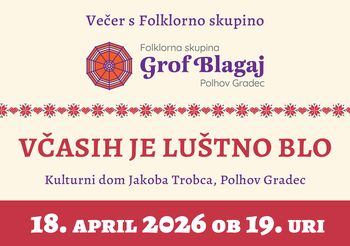 Večer s folklorno skupin Grof Blagaj