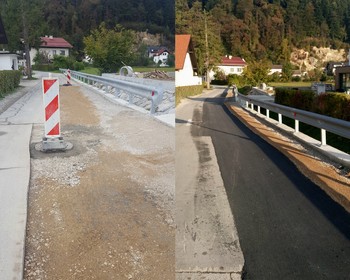 Asfaltiran del Molske ceste