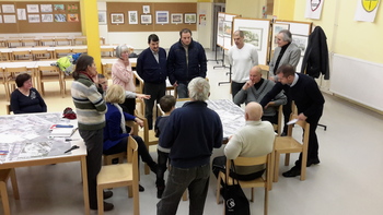 O središču Dragomerja še na delavnici