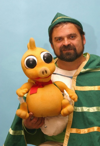 Kosec gostil lutkarja Borisa Kosec gostil lutkarja Borisa