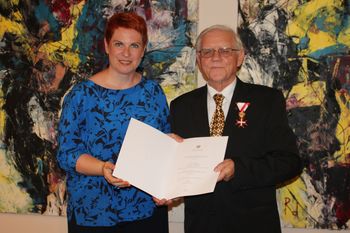 Lovru Sodji zlati častni znak za zasluge za Avstrijo