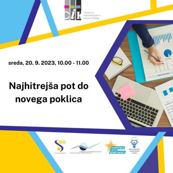 Delavnica Najhitrejša pot do novega poklica