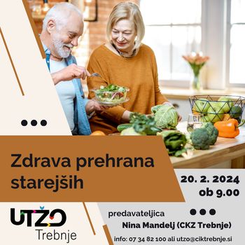 Delavnica UTŽO: Zdrava prehrana starejših