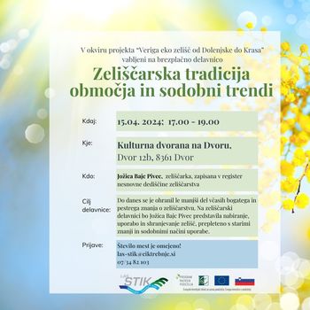 Brezplačna delavnica Zeliščarska tradicija območja in sodobni trendi