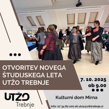 Otvoritev študijskega leta 2025/26 UTŽO Trebnje
