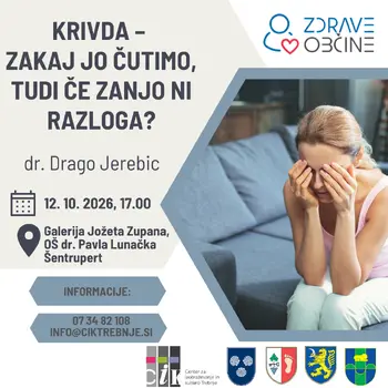 Brezplačno predavanje Krivda – zakaj jo čutimo, tudi če zanjo ni razloga? Brezplačno predavanje Krivda – zakaj jo čutimo, tudi če zanjo ni razloga?