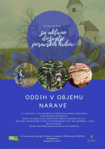 Vabljeni v Sevnico - vikend paket - oddih v objemu narave 