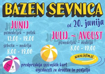 Bazen Sevnica - odprtje 20.6.2020 