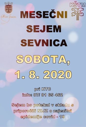 Tradicionalni mesečni sejem v Sevnici - vabljeni 