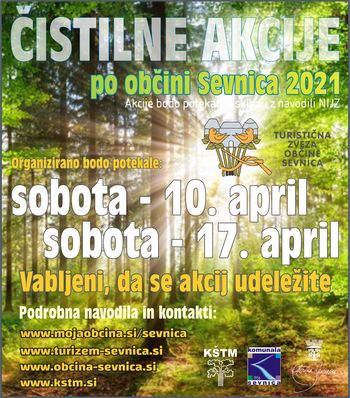 Moja dežela, lepa in gostoljubna  - čistilne akcije, občina Sevnica
