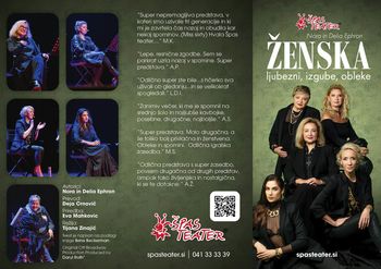 Predstava: Ženska, ljubezni, izgube, obleke / Vabljeni 