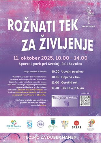 ROŽNATI TEK ZA ŽIVLJENJE, SEVNICA, 11.10.2025 ROŽNATI TEK ZA ŽIVLJENJE, SEVNICA, 11.10.2025