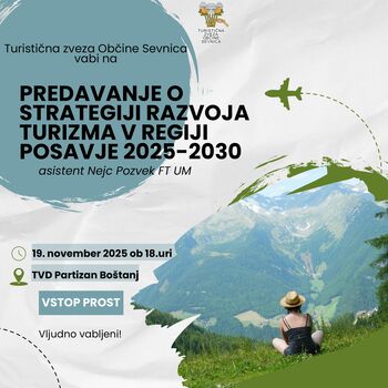 Predstavitev Strategija razvoja turizma regije Posavje (destinacije Čatež in Posavje), 2025 -2030 