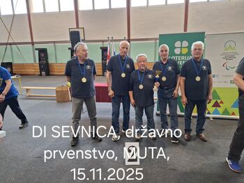 Društvo invalidov ponosno na drugo mesto na državnem prvenstvu v pikadu