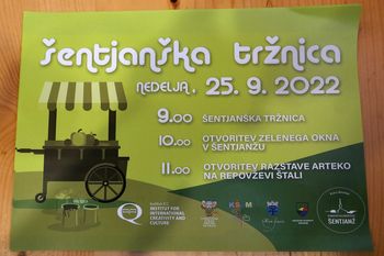 ŠENTJANŠKA TRŽNICA IN ODPRTJE RAZSTAVE ARTEKO 