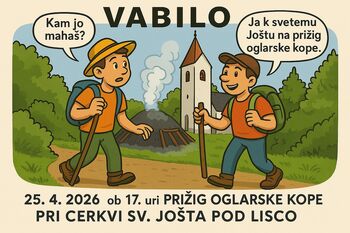 Prižig oglarske kope pri sv. Joštu pod Lisco