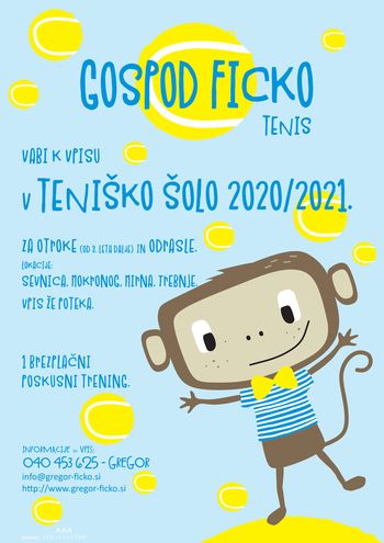 TENIŠKA AKADEMIJA GOSPOD FICKO VPISUJE NOVE ČLANE