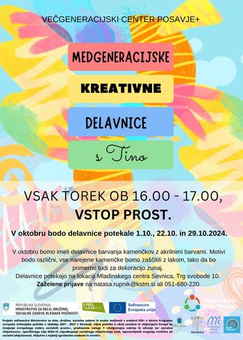 Medgeneracijske kreativne delavnice s Tino