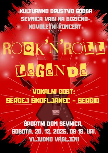 Božično - novoletni koncert KD Godbe Sevnica: Rock'n'roll legende
