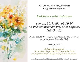 Dekle na vrtu zelenem