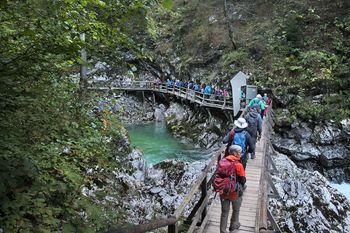 Sončki v Soteski Vintgar