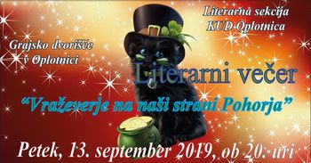 Poletni literarni večer  Vraževerje na naši strani Pohorja