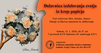 Delavnica izdelovanja cvetja iz krep papirja