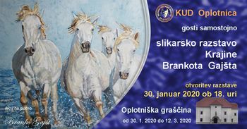 Samostojna slikarska razstava Branka Gajšta