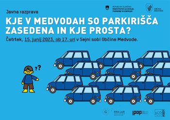 2. javna razprava  “Kje v Medvodah so parkirišča zasedena in kje prosta?”
