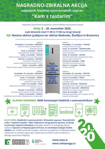 Kam s tastarim - zbiralna akcija za odpadne hladilno-zamrzovalne aparate