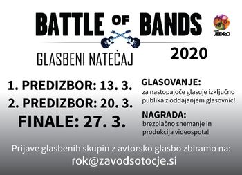 ODPOVEDANO: BATTLE OF BANDS - 2. PREDIZBOR