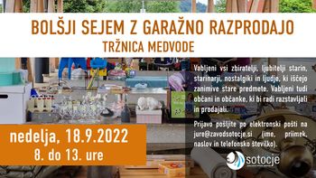 BOLŠJI SEJEM Z GARAŽNO RAZPRODAJO