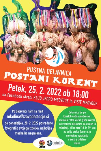 VIRTUALNA PUSTNA DELAVNICA – POSTANI KURENT!