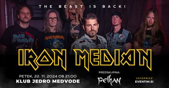 Koncert IRON MEDIAN (Iron Maiden Tribute) + predskupina: Pelhan