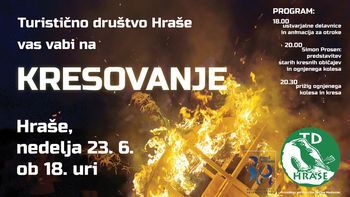 Kresovanje z ognjenim kolesom - Hraše 2024