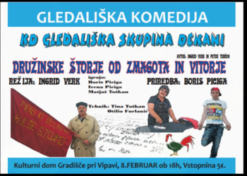 Gledališka predstava: DRUŽINSKE ŠTORJE OD ZMAGOTA IN VITORJE 