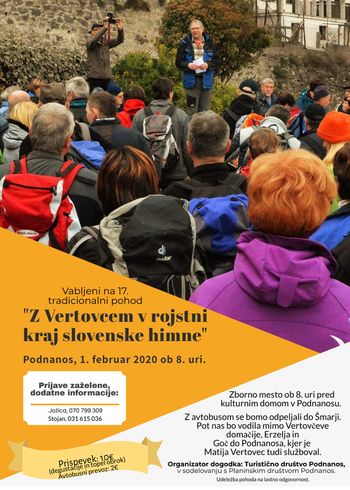 Pohod: Z Vertovcem v rojstni kraj slovenske himne