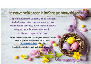 Virtualna razstava velikonočnih košaric po Vipavi 