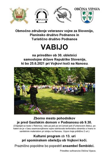 Prireditev ob 30. obletnici samostojne države, na Nanosu