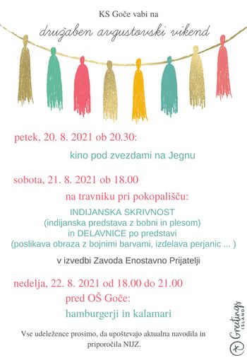 Družaben avgustovski vikend na Gočah