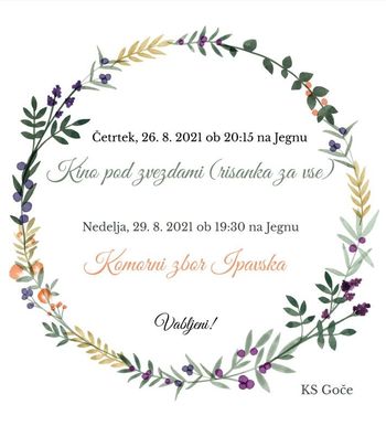 Koncert komornega zbora Ipavska 