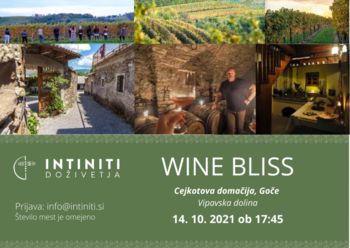  Intiniti Wine Bliss doživetje na Gočah