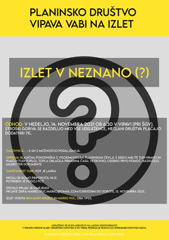 Izlet v neznano